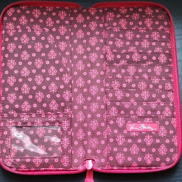 Vera Bradley Red Paisley Women's Wallet - Picture 3 of 7